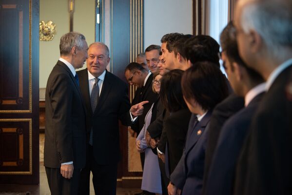 Президент Армен Саркисян принял премьер-министра Сингапура Ли Сянь Луна - Sputnik Армения