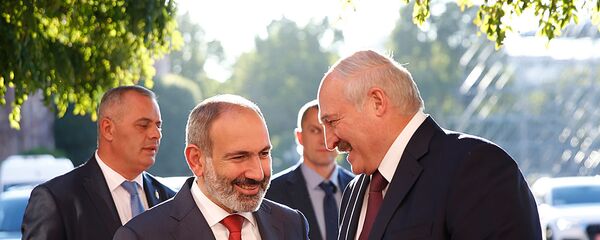 Встреча премьер-министра Армении Никола Пашиняна и президента Беларуси Александра Лукашенко (30 сентября 2019). Еревaн - Sputnik Արմենիա