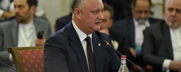 Выступление президента Молдовы Игоря Додона во время расширенного заседания Высшего Евразийского Экономического Совета (1 октября 2019). Еревaн - Sputnik Արմենիա