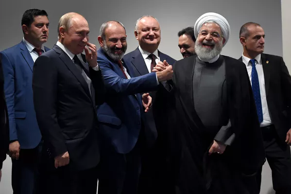 Главы стран-участниц Заседания Высшего Евразийского Экономического Совета в Центре креативных технологий Тумо (1 октября 2019). Еревaн Главы стран-участниц Заседания Высшего Евразийского Экономического Совета в Центре креативных технологий Тумо (1 октября 2019). Еревaн - Sputnik Армения