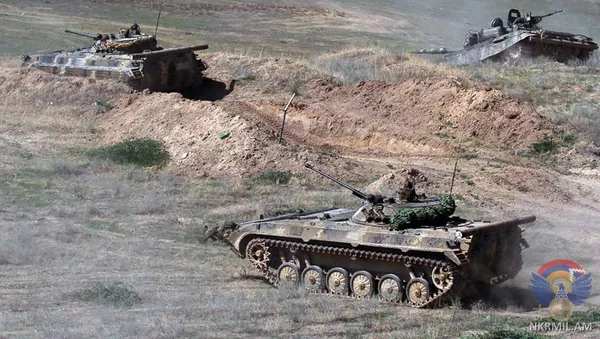 Военные учения Армии Обороны Карабаха - Sputnik Армения