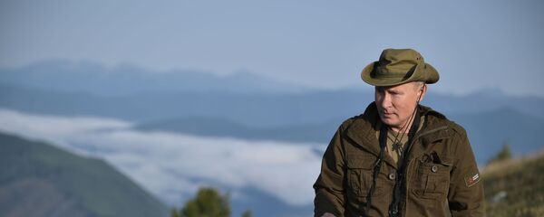 Президент РФ В. Путин в Тыве, 2018 год - Sputnik Արմենիա