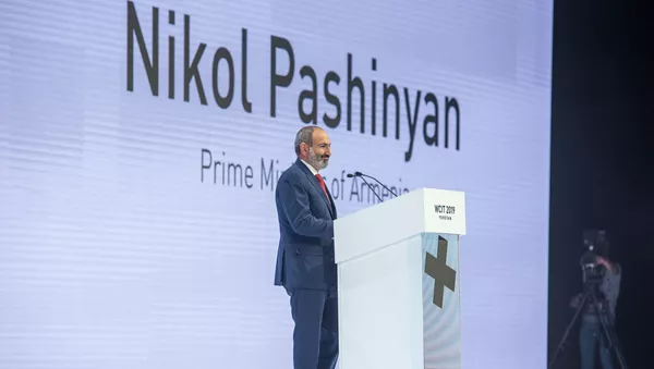 Выступление премьер-министра Никола Пашиняна на открытии WCIT 2019 (7 октября 2019). Еревaн - Sputnik Армения