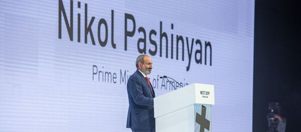 Выступление премьер-министра Никола Пашиняна на открытии WCIT 2019 (7 октября 2019). Еревaн - Sputnik Արմենիա