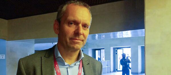 Информационный директор компании TeamViewer (Германия) Карл Маркграф на форуме WCIT (8 октября 2019). Еревaн - Sputnik Արմենիա