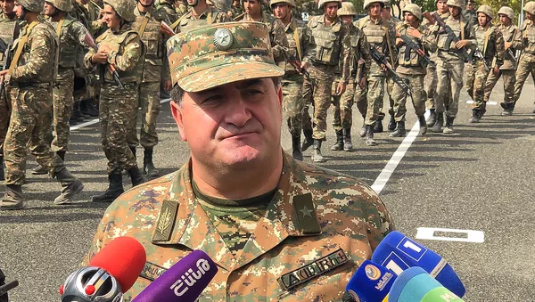 Командующий Объединенной группировкой войск ВС РА и ВС РФ генерал-майор Тигран Парванян - Sputnik Армения