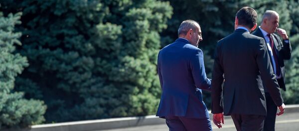 Официальный визит премьер-министра Грузии Георгия Гахария в Армению (15 октября 2019). Еревaн - Sputnik Армения