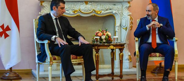Официальный визит премьер-министра Грузии Георгия Гахария в Армению (15 октября 2019). Еревaн - Sputnik Армения