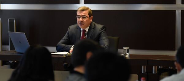 Пресс-конференция председателя Комитета государственных доходов Армении Давида Ананяна (16 октября 2019). Еревaн - Sputnik Արմենիա