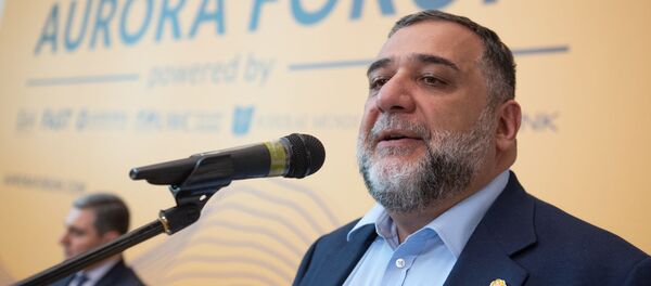 Рубен Варданян на выставке Это моя история: истории Авроры Мардиганян и других женщин, вдохновляющих мир (16 октября 2019). Еревaн - Sputnik Արմենիա