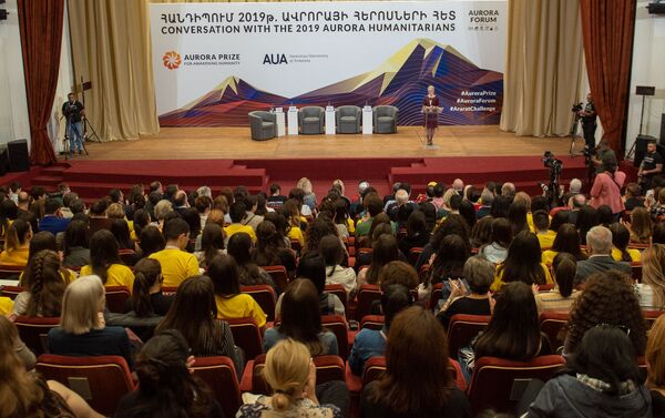 Встреча героев Авроры с жителями столицы (17 октября 2019). Еревaн - Sputnik Армения