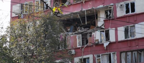 Взрыв газа в жилом доме на проспекте Гурамишвили в столице Грузии Взрыв газа в жилом доме на проспекте Гурамишвили в столице Грузии - Sputnik Армения