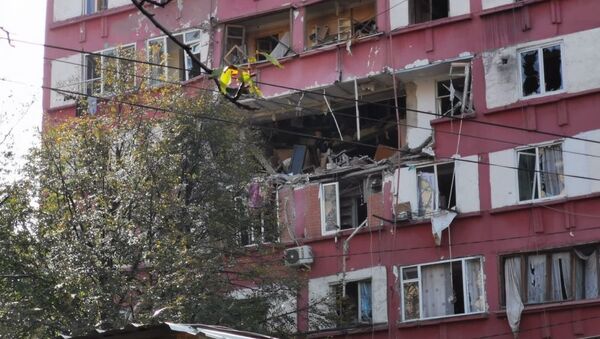 Взрыв газа в жилом доме на проспекте Гурамишвили в столице Грузии - Sputnik Արմենիա