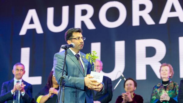 Лауреат премии «Аврора»–2019 директор организации Luftbrücke Irak Мирза Диннайи - Sputnik Армения