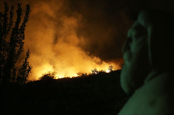 Տոնական հրավառությունից հետո Հաղթանակի զբոսայգու հարակից տարածքում հրդեհ է բռնկել - Sputnik Արմենիա