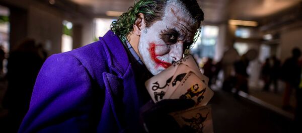 Одетый в костюм Джокера мужчина во время Нью-Йоркского Comic Con (4 октября 2019). Нью-Йорк - Sputnik Արմենիա