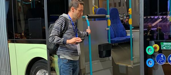 Мэр Еревана Айк Марутян посетил выстравку BusWorld Europe 2019 (20 октября 2019). Брюсель - Sputnik Армения