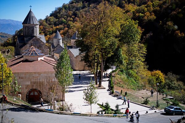 Армянский монастырь Агарцин, расположенный в Тавушской области Армении. - Sputnik Армения