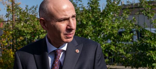 Директор Республиканского центра по профилактике СПИДа Самвел Григорян на мероприятии, посвященном 30-летию создания Центра (23 октября 2019). Еревaн - Sputnik Արմենիա