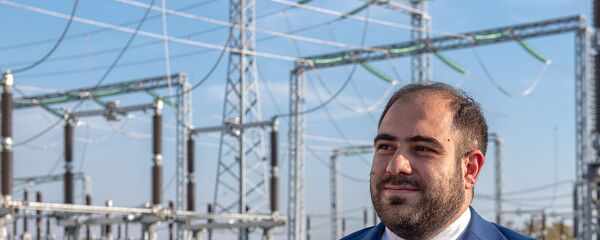 Замминистра территориального управления и инфраструктур Акоп Варданян на открытии отремонтированной высоковольтной подстанции Ахтанак (24 октября 2019). Еревaн Замминистра территориального управления и инфраструктур Акоп Варданян на открытии отремонтированной высоковольтной подстанции Ахтанак (24 октября 2019). Еревaн - Sputnik Արմենիա