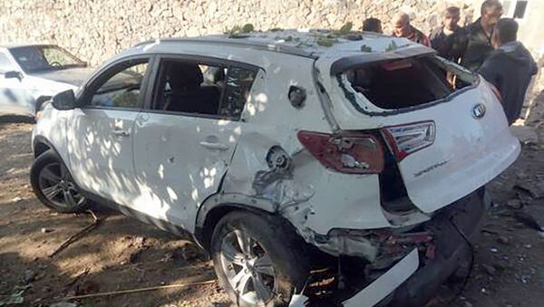 Взрыв автомобиля в селе Антарут Арагацотнского района - Sputnik Армения