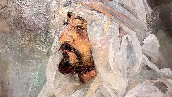 Картина Александра Головина «Портрет Егише Тадевосяна в бедуинской повязке» - Sputnik Արմենիա