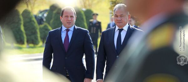 Церемония встречи министра обороны России Сергея Шойгу (29 октября 2019). Еревaн - Sputnik Армения