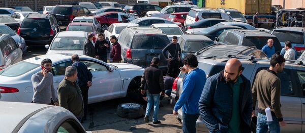 Поток автомобилей на Араратской таможне - Sputnik Արմենիա
