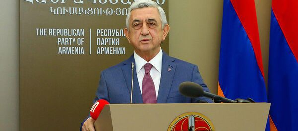 Серж Саргсян в политической школе им. Андраника Маркаряна - Sputnik Արմենիա