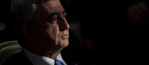 Президент Армении Серж Саргсян на заседании Высшего Евразийского экономического совета (8 мая 2015). Москвa Президент Армении Серж Саргсян на заседании Высшего Евразийского экономического совета (8 мая 2015). Москвa - Sputnik Արմենիա