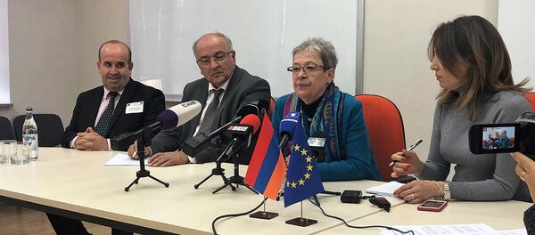 Пресс-конференция Андреа Викторин (4 ноября 2019). Гюмри Пресс-конференция Андреа Викторин (4 ноября 2019). Гюмри - Sputnik Армения