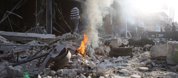 Разрушения после взрыва заминированного автомобиля в Таль-Абьяде (2 ноября 2019). Сирия - Sputnik Армения