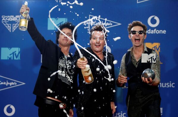 Группа Green Day во время MTV Europe Music Awards в Испании - Sputnik Армения