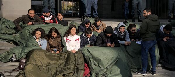 Акция протеста против министра образования, науки, культуры и спорта (8 ноября 2019). Еревaн - Sputnik Армения