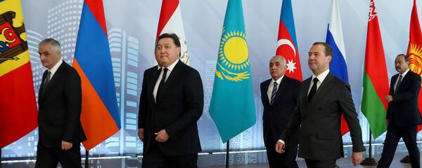Премьер-министр РФ Д. Медведев принял участие в заседаниях Совета глав правительств СНГ и Евразийского межправительственного совета Премьер-министр РФ Д. Медведев принял участие в заседаниях Совета глав правительств СНГ и Евразийского межправительственного совета - Sputnik Армения