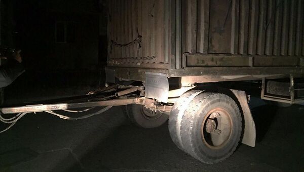 Дорожно-транспортное происшествие с участием грузового автомобиля и велосипедиста (12 ноября 2019). Эчмиадзин - Sputnik Армения