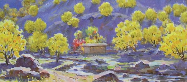 Картина Николая Карахана Осень в горах, 1958 год - Sputnik Армения