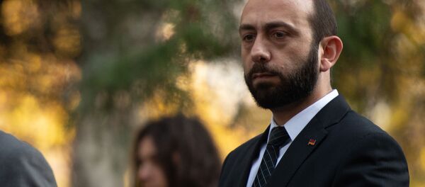 Председатель Национального собрания Армении Арарат Мирзоян во дворе парламента Армении (14 ноября 2019). Еревaн Председатель Национального собрания Армении Арарат Мирзоян во дворе парламента Армении (14 ноября 2019). Еревaн - Sputnik Արմենիա