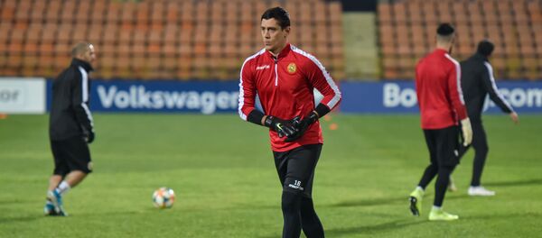 Предматчевая тренировка сборной Армении по футболу (14 ноября 2019). Еревaн - Sputnik Արմենիա