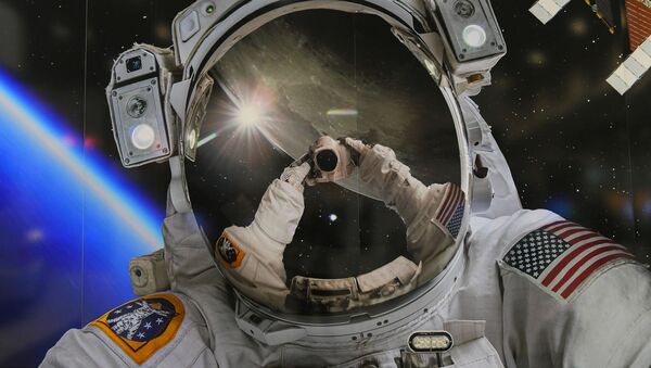 Скафандр астронавта NASA на выставке в рамках Международный конгресс астронавтики (22 октября 2019). Вашингтон - Sputnik Արմենիա