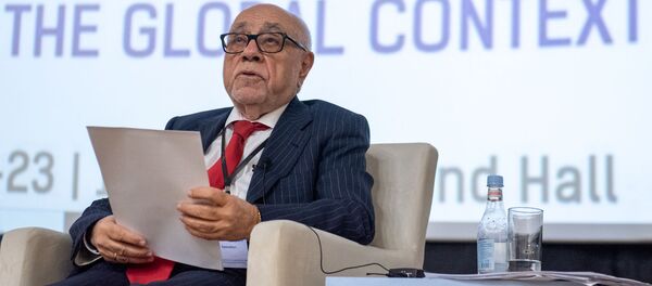 Завкафедрой мировой политики и международных отношений Института права и политики Арман Навасардян во время Примаковских чтений (22 ноября 2019). Еревaн Завкафедрой мировой политики и международных отношений Института права и политики Арман Навасардян во время Примаковских чтений (22 ноября 2019). Еревaн - Sputnik Արմենիա