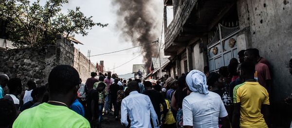 Небольшой самолет авиакомпании Busy Bee с 15 пассажирами упал на жилые дома в густонаселенном районе Гомы в Демократической Республике Конго Небольшой самолет авиакомпании Busy Bee с 15 пассажирами упал на жилые дома в густонаселенном районе Гомы в Демократической Республике Конго - Sputnik Армения