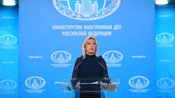 Официальный представитель МИД России Мария Захарова во время брифинга (28 ноября 2019) Москвa - Sputnik Արմենիա