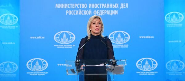 Официальный представитель МИД России Мария Захарова во время брифинга (28 ноября 2019) Москвa Официальный представитель МИД России Мария Захарова во время брифинга (28 ноября 2019) Москвa - Sputnik Արմենիա