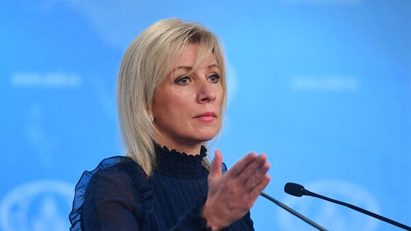 Официальный представитель МИД России Мария Захарова во время брифинга (28 ноября 2019) Москвa - Sputnik Армения