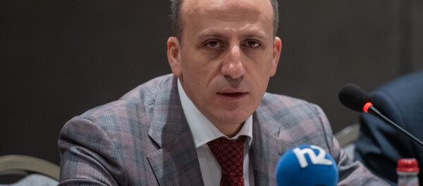 Ваграм Аветисян на конференции “Демократия и предупреждение конфликтов” Института демократического развития МПА СНГ (29 ноября 2019). Еревaн - Sputnik Արմենիա