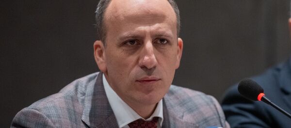 Ваграм Аветисян на конференции “Демократия и предупреждение конфликтов” Института демократического развития МПА СНГ (29 ноября 2019). Еревaн - Sputnik Արմենիա