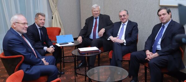 Зограб Мнацаканян с сопредседателями Минской группы ОБСЕ - Sputnik Արմենիա