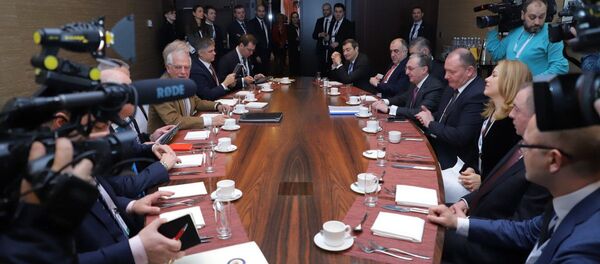 Встреча председателя Европейского парламента Жозепа Борреля с главами МИД стран участниц восточного партнерства (5 декабря 2019). Братислава - Sputnik Армения