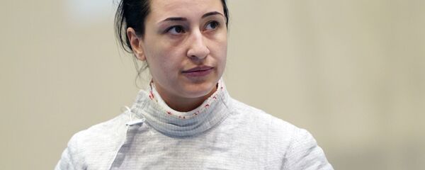 Яна Егорян во время индивидуальных соревнований по фехтованию на саблях среди женщин на чемпионате России (16 апреля 2019). Сочи - Sputnik Արմենիա